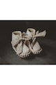 Kojenecké kožené boty Donsje Pina Organza Booties 1019100. béžová