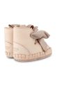 Donsje incaltaminte din piele pentru bebelusi Pina Organza Booties roz 1019100.