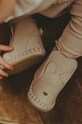 Кожаные кроссовки для младенцев Donsje Kapi Classic Booties Cat 1028003. бежевый