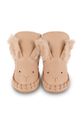 Δερμάτινα βρεφικά παπούτσια Donsje Kapi Exclusive Booties Fluffy Bunny πορτοκαλί 1028103.