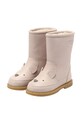 Девочка Детские кожаные зимние ботинки Donsje Wadudu Classic Boots Cat 2022020.29.33 розовый