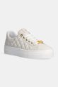 Dětské kožené sneakers boty Elisabetta Franchi nízký béžová F4A9.E0106.1251