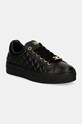 Elisabetta Franchi sneakersy skórzane dziecięce niska czarny F4A9.E0106.1251