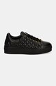 Elisabetta Franchi sneakersy skórzane dziecięce F4A9.E0106.1251 czarny AW24