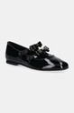 Дитячі шкіряні балетки Elisabetta Franchi чорний F4A3.E0093.0286