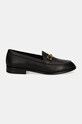 Elisabetta Franchi mocasini din piele pentru copii F4A4.E0098.0238 negru AW24