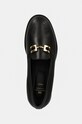 Elisabetta Franchi mocasini din piele pentru copii negru F4A4.E0098.0238