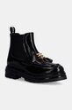 Elisabetta Franchi stivaletti chelsea in pelle bambini non isolato nero F4A5.E0130.0406