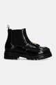 Elisabetta Franchi stivaletti chelsea in pelle bambini F4A5.E0130.0406 nero AW24