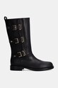 Кожаные полусапожки Elisabetta Franchi F4A6.E0159.1251 чёрный AW24