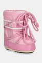 Detské snehule Moon Boot ICON MINI NYLON imitácia kože ružová 80D1400430.G