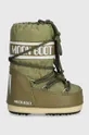 Moon Boot stivali da neve bambini ICON NYLON 80D1400440 verde AW24