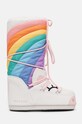Παιδικές μπότες χιονιού Moon Boot ICON UNICORN απομίμηση λείου δέρματος λευκό 80D3400270