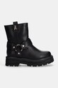 Дитячі шкіряні черевики Patrizia Pepe PPJ897.35.41 чорний AW24