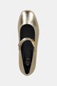 Elisabetta Franchi balerini din piele pentru copii aur F4A3.E009.4.5.0243.0238