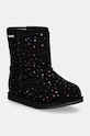 Emu Australia śniegowce zamszowe dziecięce Sparkle Brumby brak zapięcia czarny K13100.Spa