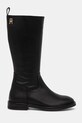 Дитячі шкіряні чоботи Tommy Hilfiger T4A6.33591.30.34 чорний AW24