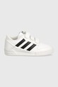 Otroške usnjene superge adidas Originals TEAM COURT 2 STR CF ID6634 bela AW24
