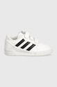 Dětské kožené sneakers boty adidas Originals TEAM COURT 2 STR CF ID6634 bílá AW24