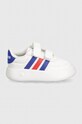 adidas sneakers pentru copii BREAKNET 2.0 CF ID5278 alb AW24
