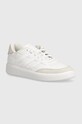 adidas sneakers pentru copii COURTBLOCK piele întoarsă alb ID6501