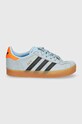 Παιδικά sneakers σουέτ adidas Originals GAZELLE C ID6554 μπλε AW24