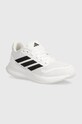 adidas sneakers pentru copii RUNFALCON 5 textil alb IE8593