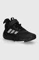 Detské tenisky adidas Originals OWNTHEGAME 3.0 textilný čierna IF4593