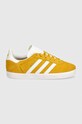 Дитячі замшеві кросівки adidas Originals GAZELLE IF9803 жовтий AW24
