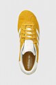 Дитячі замшеві кросівки adidas Originals GAZELLE жовтий IF9803