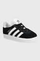 Детские кроссовки adidas Originals GAZELLE CF EL имитация натуральной кожи чёрный IH0338
