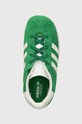 Дитячі замшеві кросівки adidas Originals GAZELLE CF EL зелений IH0363