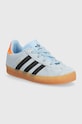 adidas Originals gyerek velúr sportcipő GAZELLE CF EL velúr bőr kék IH2780