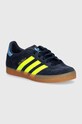 Παιδικά sneakers adidas Originals GAZELLE C δέρμα σαμουά σκούρο μπλε IH2794
