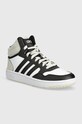 Дитячі кросівки adidas Originals HOOPS 3.0 MID імітація лицьової шкіри чорний IH7893