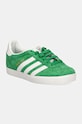 adidas Originals sneakers pentru copii GAZELLE C piele întoarsă verde IH9910