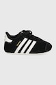 Замшевые кроссовки для младенцев adidas Originals GAZELLE CRIB JI2046 чёрный AW24