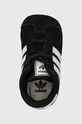 adidas Originals pantofi din piele intoarsa pentru bebe GAZELLE CRIB negru JI2046