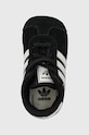 Замшевые кроссовки для младенцев adidas Originals GAZELLE CRIB чёрный JI2046