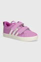 Дитячі кросівки adidas VS PACE 2.0 CF C імітація лицьової шкіри фіолетовий IE8887
