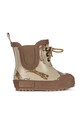 Chłopiec Konges Sløjd kalosze dziecięce THERMO BOOTS PRINT KS101306 brązowy