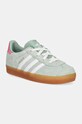 adidas Originals gyerek velúr sportcipő GAZELLE CF EL velúr bőr zöld IH2782
