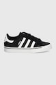 adidas Originals scarpe da ginnastica per bambini in pelle CAMPUS VULC IH8038 nero AW24