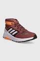 Dětské boty adidas TERREX TERREX TRAILMAKER MID R.RDY textilní burgundské ID0925