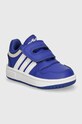 Дитячі кросівки adidas Originals HOOPS 3.0 CF імітація лицьової шкіри темно-синій IH7901