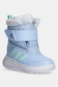 Дитячі замшеві кросівки adidas Winterplay з утепленням блакитний IF1714