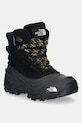 The North Face pantofi din piele intoarsa pentru copii CHILKAT V LACE WP izolat negru NF0A7W5YKX71