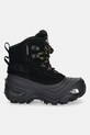 Detské semišové topánky The North Face CHILKAT V LACE WP NF0A7W5YKX71 čierna AW24