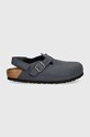 Birkenstock sandale din năbuc pentru copii Tokio AS 1027917.36.39 bleumarin AW24