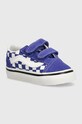 Vans tenisi copii Old Skool piele întoarsă albastru VN0009RCCG41